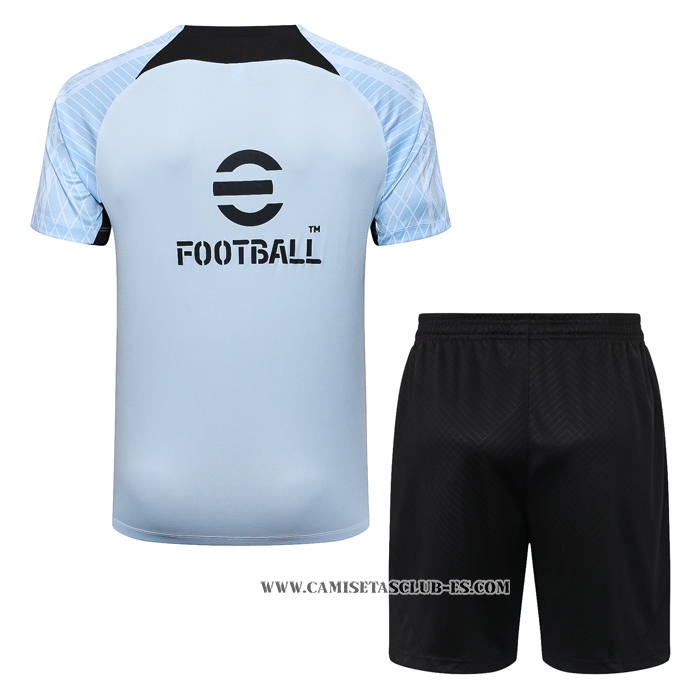 Chandal del Inter Milan 23-24 Manga Corta Azul - Pantalon Corto